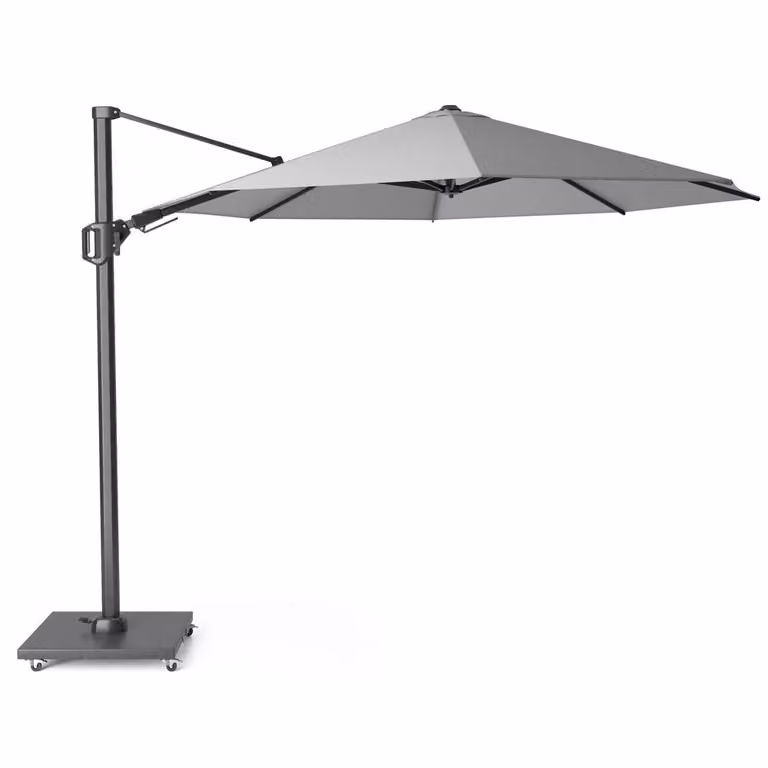 Platinum Challenger T² zweefparasol, grijs, Ø 350 cm