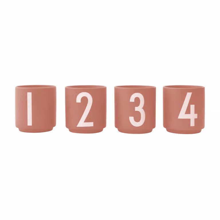 Design Letters espressokop 4-pack Nude