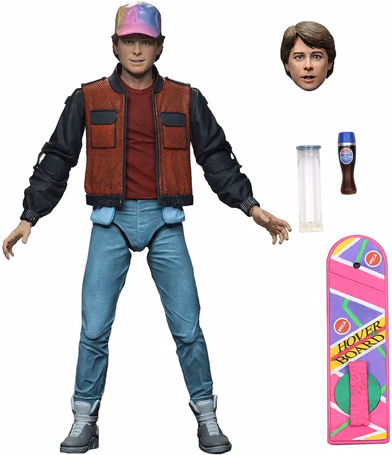 NECA Terug naar de Toekomst II Marty McFly Ultimate Actiefiguur, 18 cm