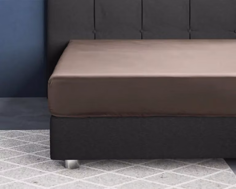 Primaviera Deluxe Satijnen Hoeslaken Taupe 120 x 200 cm