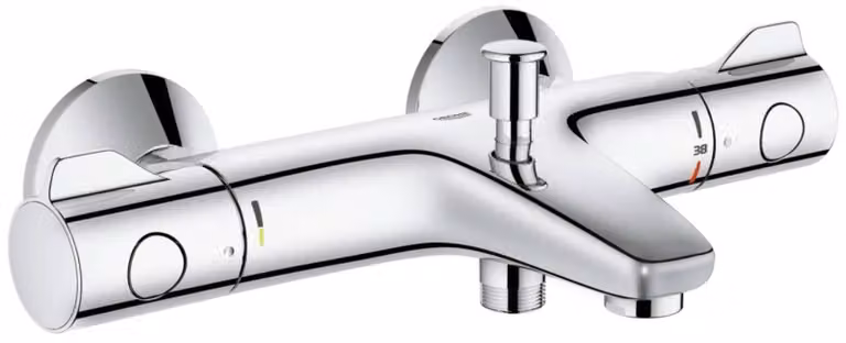 Grohe Grohtherm 800 thermostaatbadkraan met safety stop en waterbesparende functie, 1/2"