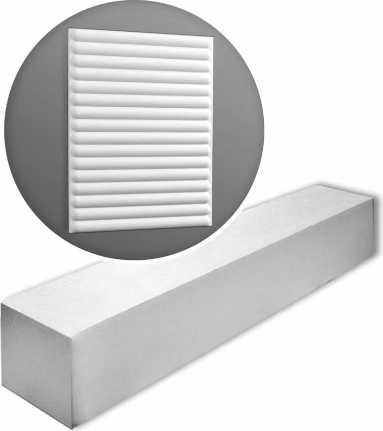 Orac Decor W214 Hill Bead XL 3D muurpaneel muurbekleding, 1 doos van 5 lijsten, 10 m