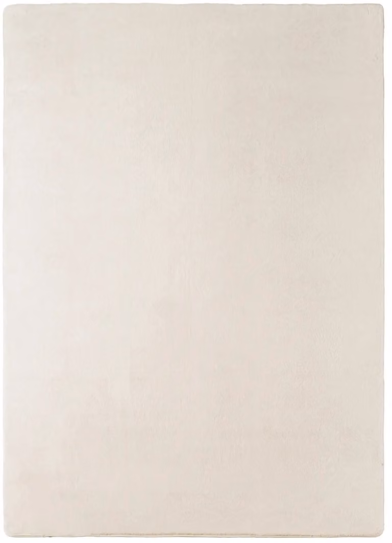 Dutch XXL Wasbaar Vloerkleed Joy Uni Crème Polyester B/D: 80 x 150 cm