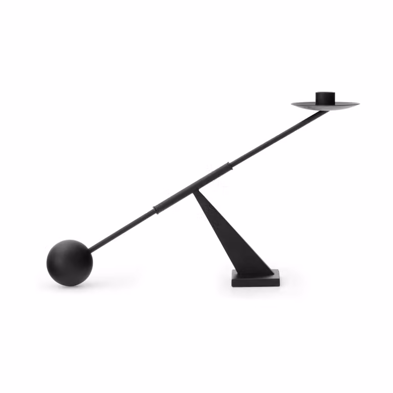 Audo Copenhagen Interconnect kandelaar voor stompjes, Black, Hoogte: 42,5 cm