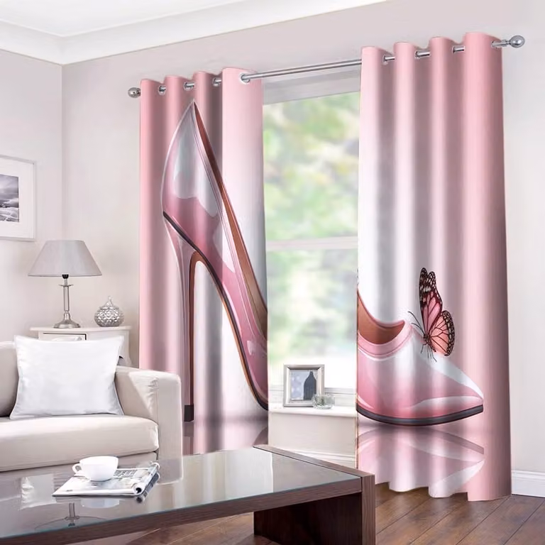 Verduisterende en geluidsisolerende gordijnen voor de slaapkamer - Roze - 117 x 183 cm