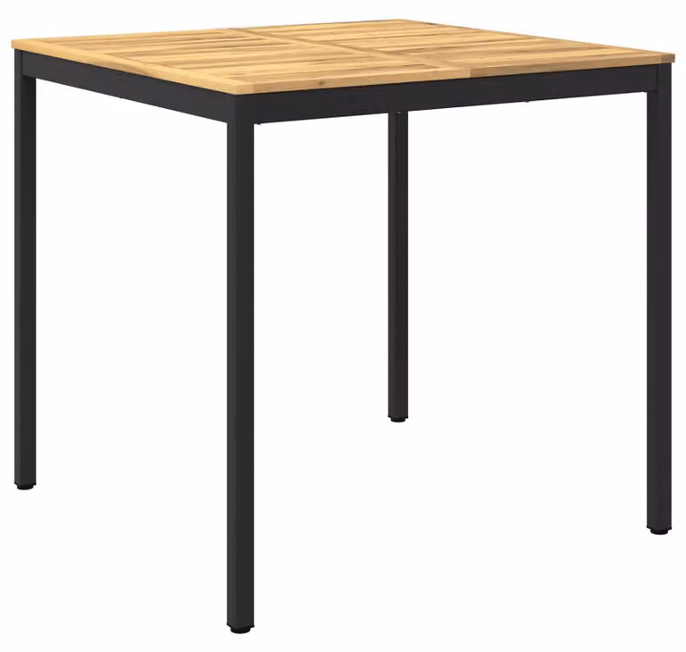 vidaXL Tuinbar-tafel, wit en zwart, B: 110 cm, D: 108,5 cm, H: 105 cm