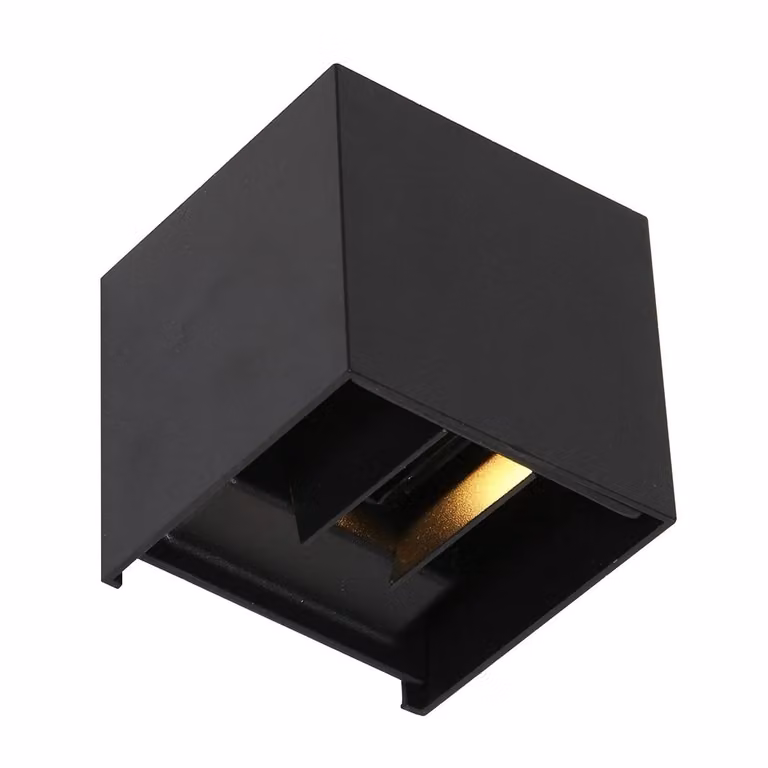Steinhauer Buitenlamp Boxx zwart met LED en bewegingssensor
