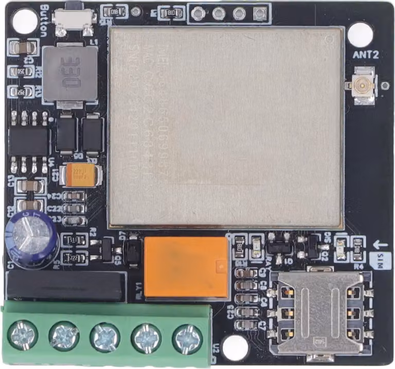 Cocosity CY306 GSM Deuropener - Mini Toegangscontrole met 3G/4G en Afstandsbediening voor Deuren, Rolluiken en Garagepoorten (9-36V)