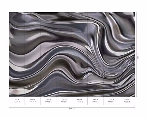Guido Maria Kretschmer 2240-10 ELLE digitale illusie behang, abstract modern, multicolor en grijs, non-woven