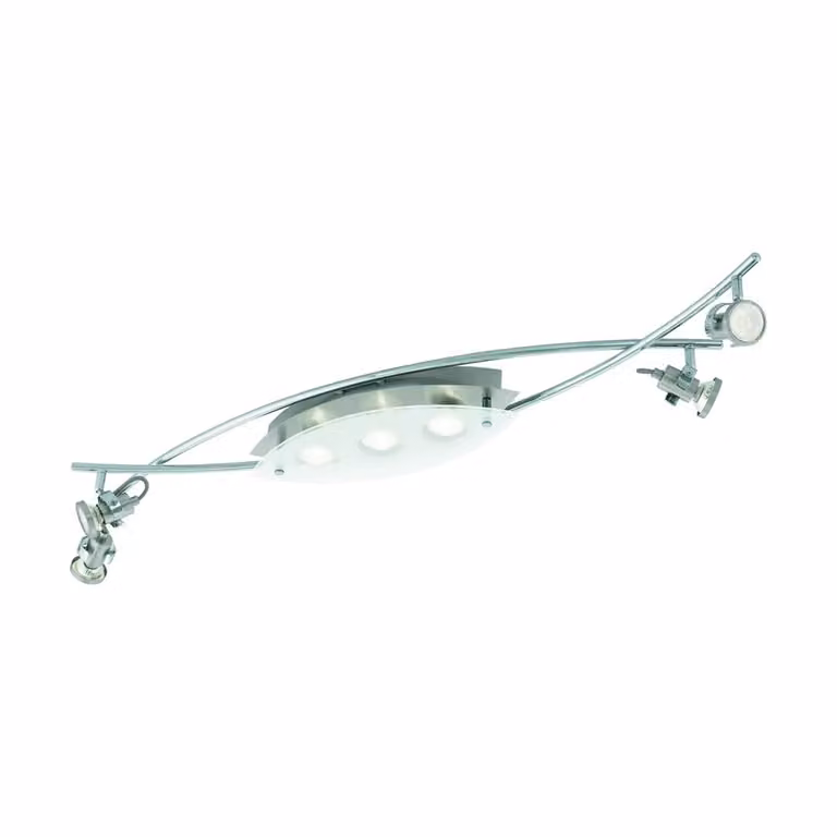 Eglo Plafondlamp Tukon 3 met 4 lampen in Chroom en Wit