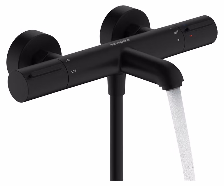 Hansgrohe Ecostat Element douchethermostaat met safety stop voor bad, opbouwmodel