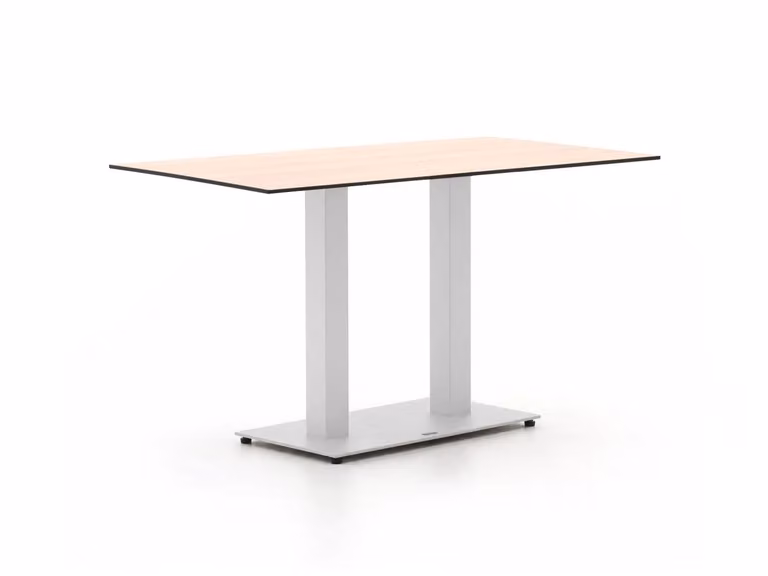 Forza Furniture Tuineettafel Forza - Rechthoekig - Wit - HPL Kunststof