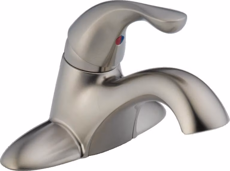 Delta Classic enkelgreeps centraal geplaatst toiletmengkraan roestvrij staal 520-ssmpu-dst
