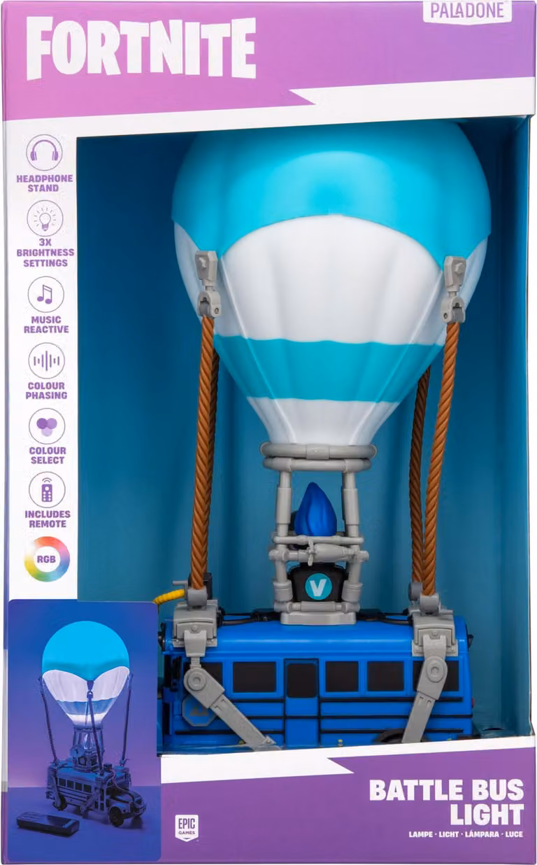 Paladone Fortnite Battle Bus Diorama-lamp voor op je bureau