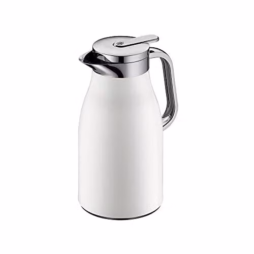 Alfi Skyline thermoskan roestvrij staal wit 1 liter met dubbelwandig vacuümglas