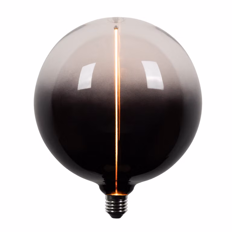 LUEDD G200 Globe LED Filament Lamp E27 - 4W - 100lm - 1800K - Grijs/Transparant
