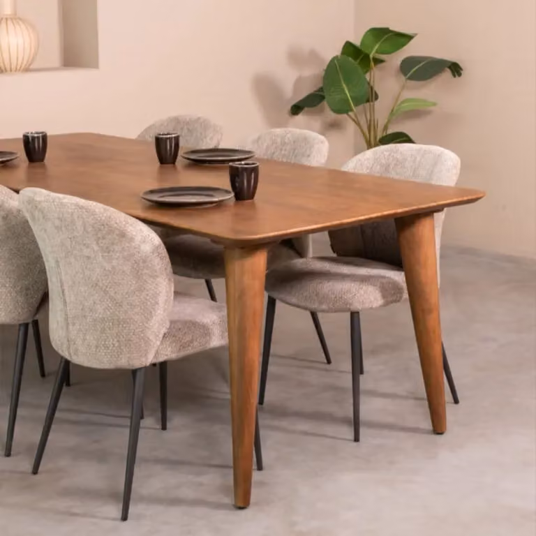 Label51 Eetkamertafel Fly - Nature Smooth - Mangohout - 250 cm
