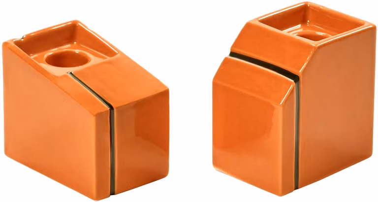Serax Silos Kandelaar Set van 2 Oranje