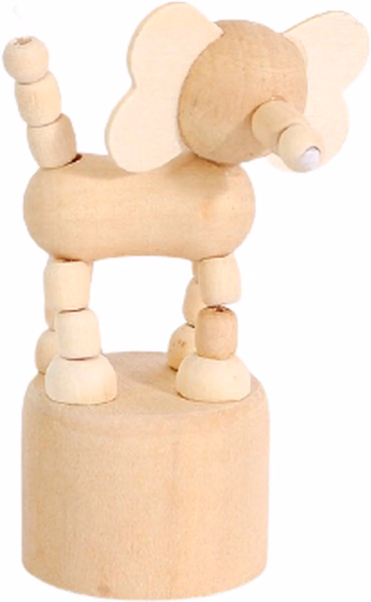 Houten Olifant Decoratie in Scandinavische Stijl voor op tafel