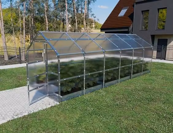 BAUMERA Kas KLASIKA BERNARD met 4 mm polycarbonaat, 2,35 x 6 meter