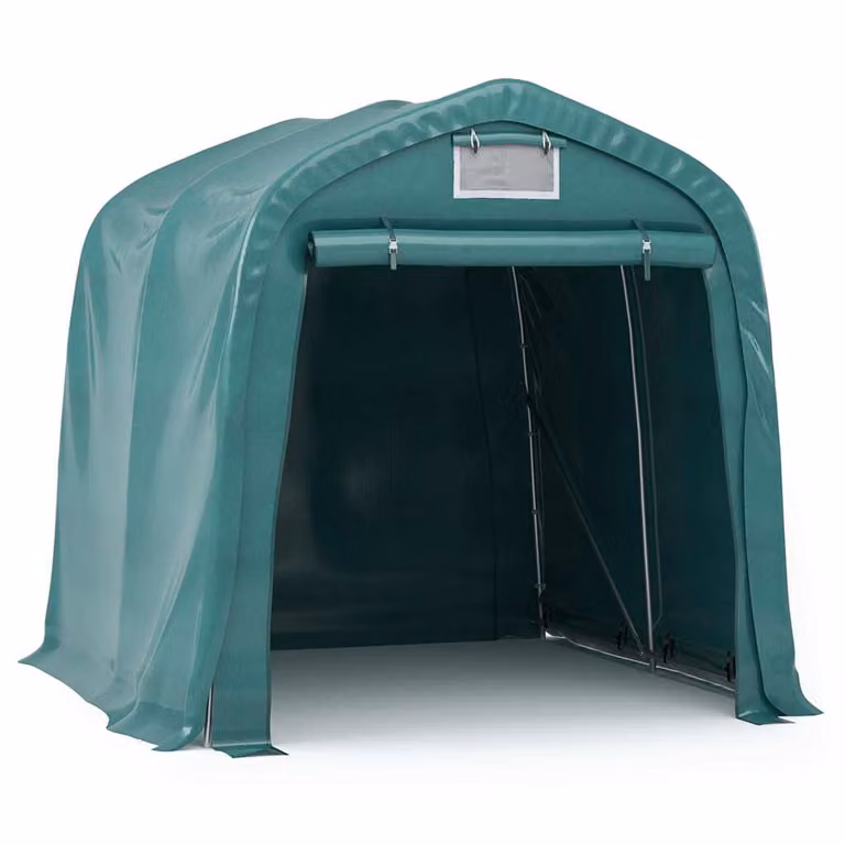Syfax Carport Garagetent in het groen, 2,4 x 2,4 m