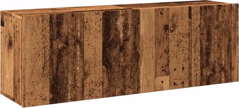 vidaXL Set van 2 Wandgemonteerde Tv-meubels, Oud Houtkleurig, B: 60 cm, D: 30 cm, H: 41 cm