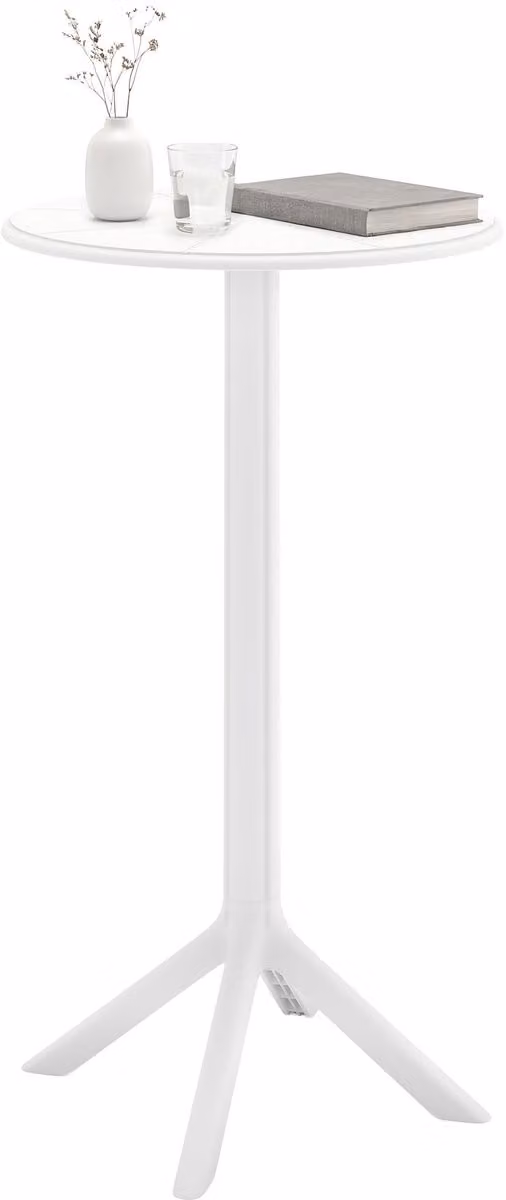 CLP Tomas Bartafel - Rond - Wit - Diameter: 60 cm, Hoogte: 107 cm