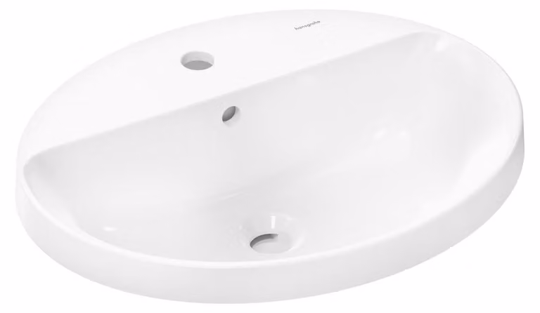 Hansgrohe Inbouwwastafel Xuniva D, Wit, 55 x 40 cm