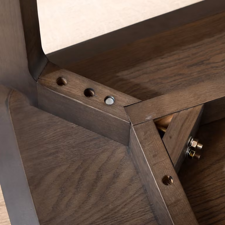Scandinavische eettafel Bronx71 in eikenhout en bruin, B/D/H: 180 x 90 x 73,2 cm