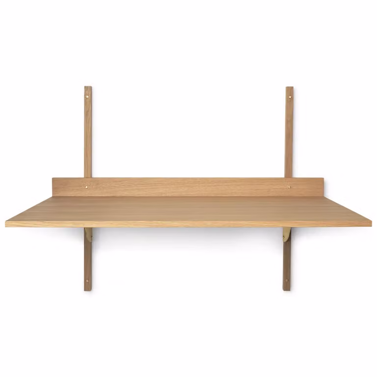 Ferm Living Sector bureau Oak-brass computer desk voor home office