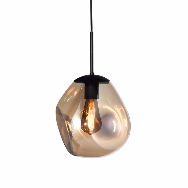 Masterlight Hanglamp Lava Goud Glas Modern Rond Ø 24 cm