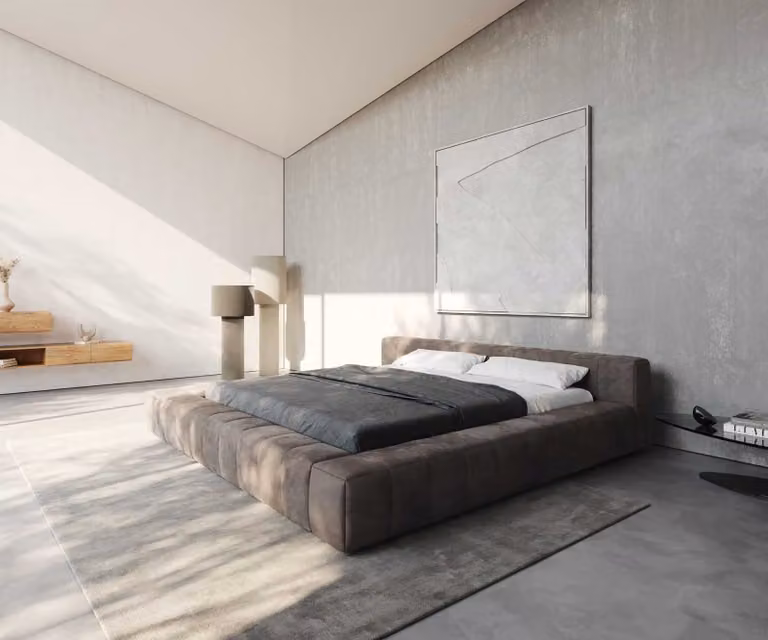 DELIFE Espazio gestoffeerd bed met opbergruimte en zijvakken, beige/zwart, 180 x 200 cm