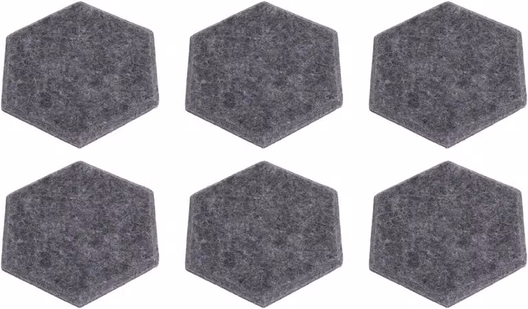 Akoestische Panelen Donkergrijs - 12 Stuks - Hoge Dichtheid Polyester voor Geluidsabsorptie