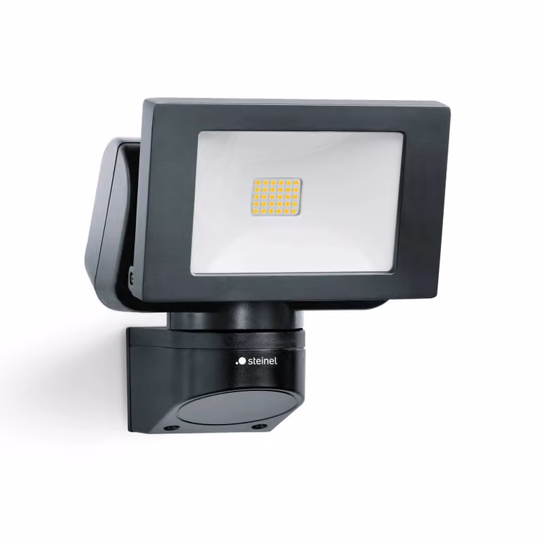 Steinel LS 150 LED buitenspot zwart, verstelbare aluminium buitenlamp voor tuin en wand