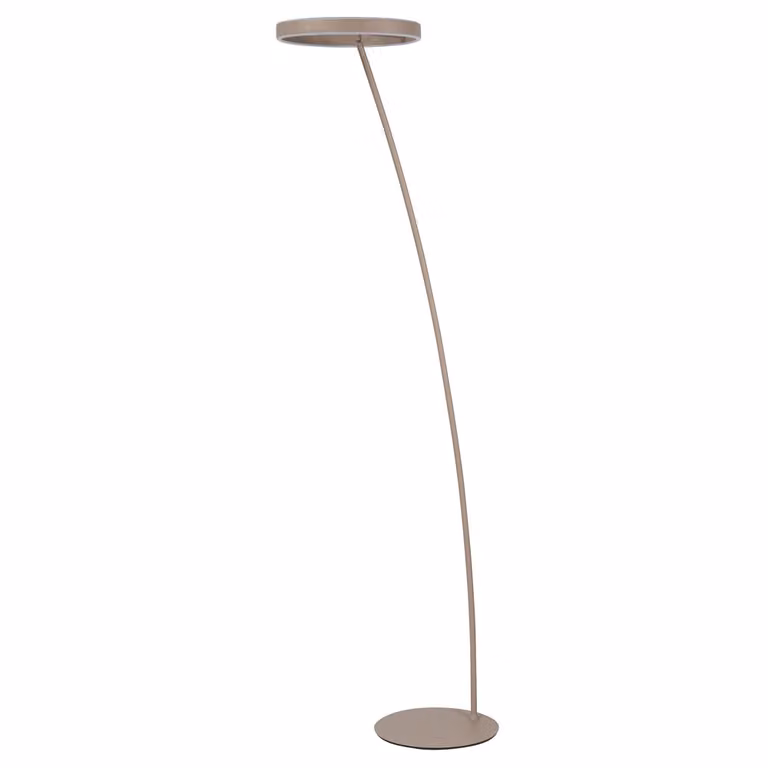 Highlight Emma moderne vloerlamp in zandbruin van metaal