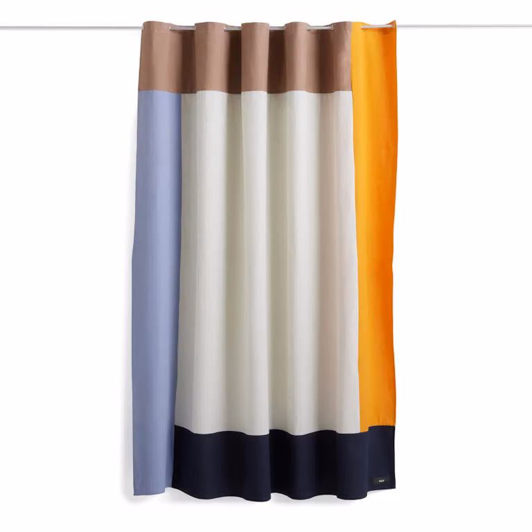HAY Pivot douchegordijn Beige/Wit B: 180 cm, H: 200 cm
