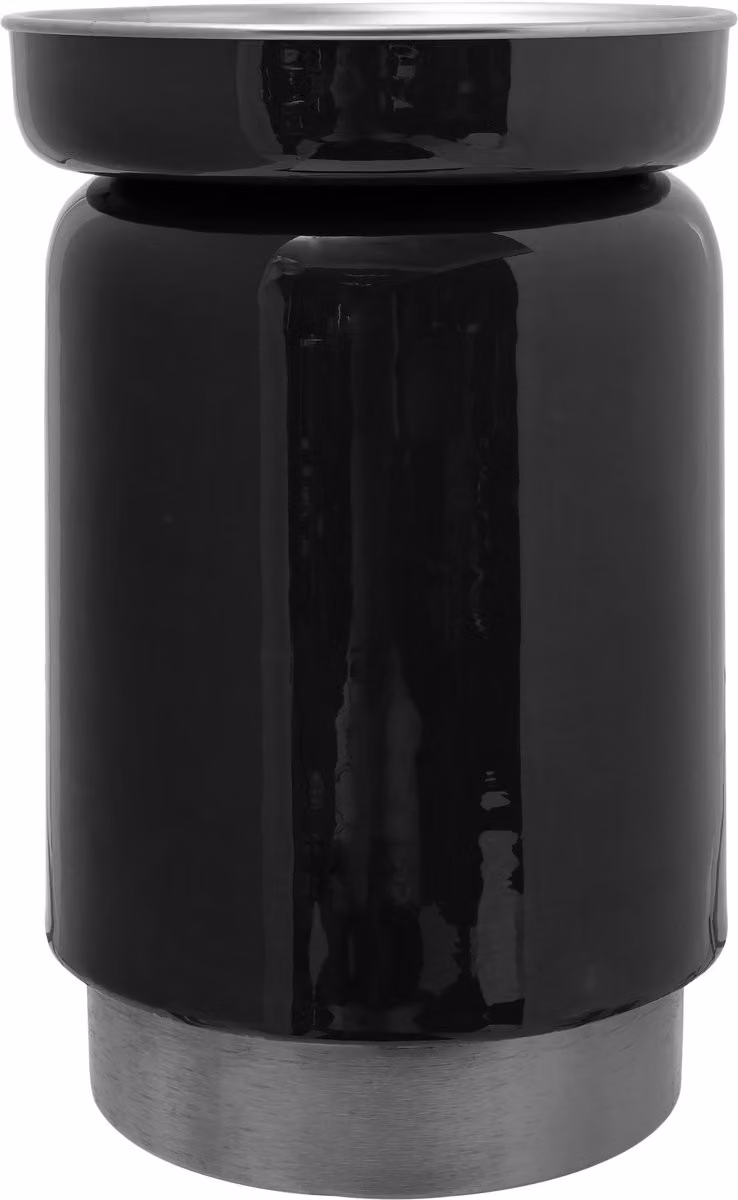 Padiro ronde bijzettafel - Antraciet / Zilverkleurig - B/D/H: 31,5 x 31,5 x 46,5 cm