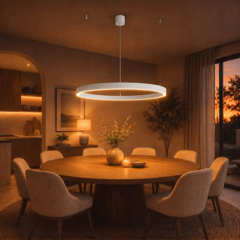 Lyora Hanglamp Motif Wit Ø 120cm Warmwit Led