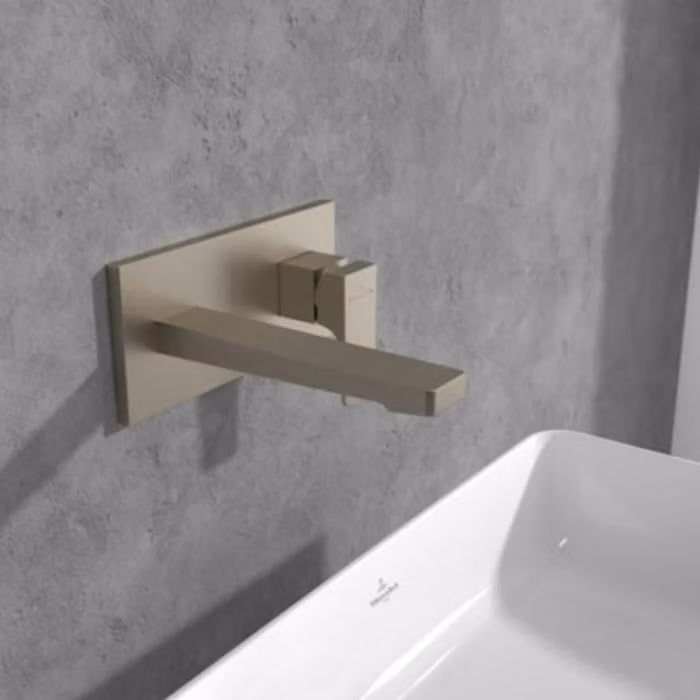 Villeroy & Boch Architectura Square Bedieningskraan voor wastafel met éénhendelbediening en pop-up waste