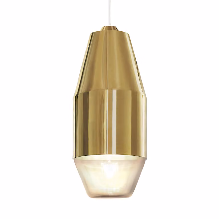 Yuma Hanglamp Brass KDLN - Messing Metalen Kegelvormige Designerlamp voor Woonkamer en Keuken