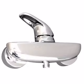 Grohe Eurostyle Wandmontage Brause-Hebelmischer met Safety Stop en Waterbesparing, Verchroomd