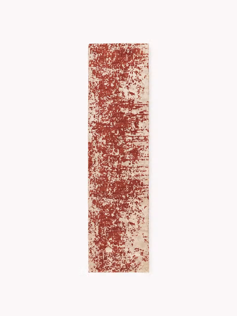 Westwing Collection Handgeweven wollen loper Cynthia met abstract patroon