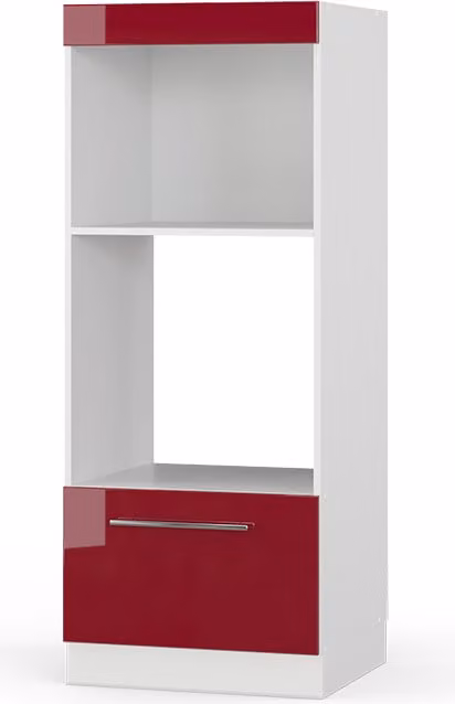 Vicco Magnetronkast Fame-Line Bordeauxrood hoogglans 60 cm, Model 38528
