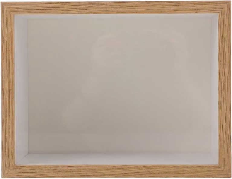 Droogbloemen Display Frame Schaduwdoos Fotolijst met Verwijderbaar Paneel Khaki H x B x D: 21.5 x 16.5 x 9 cm