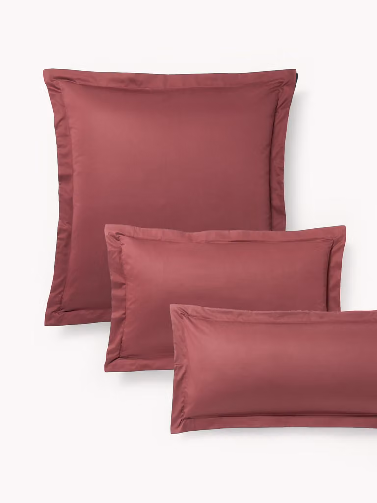 Westwing Collection Katoensatijnen kussenhoes Premium voor volwassenen