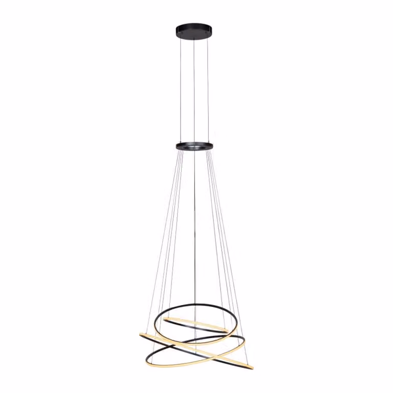 Paul Neuhaus Pure E-Flying Rings LED hanglamp grijs Ø 110 cm