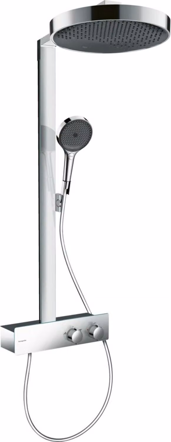 Hansgrohe Rainfinity Douchekolom 360 1jet met ShowerTablet 350 Douchesysteem met Thermostaat, Diameter: 36 cm, Chroom