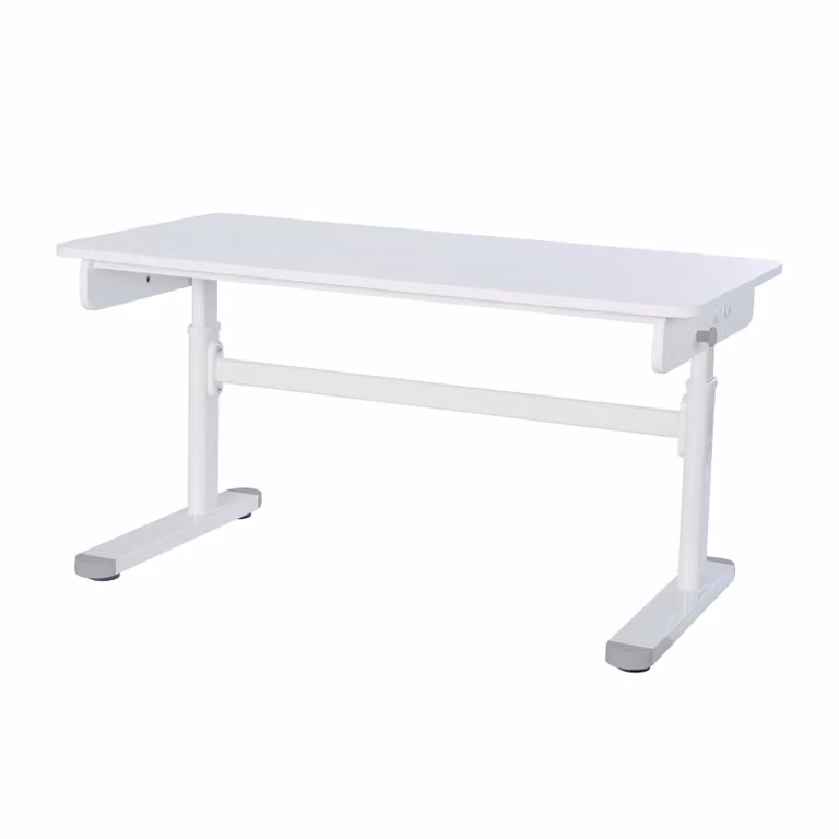 Roba Bureau Basic wit - Verstelbaar ergonomisch kinderbureau - B: 110 cm, D: 60 cm, H: 62-78 cm