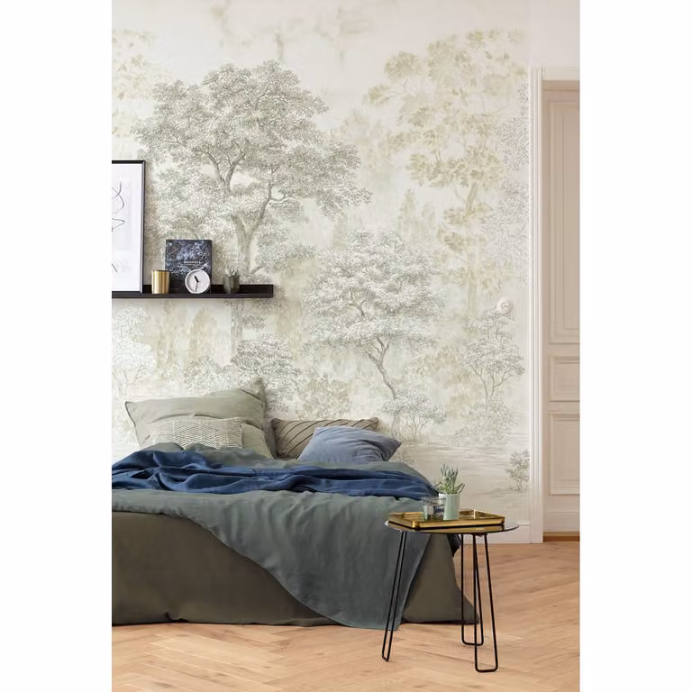 home24 Vlies-fotobehang Noble Trees, Multicolour/Groen, B: 200 cm, H: 250 cm