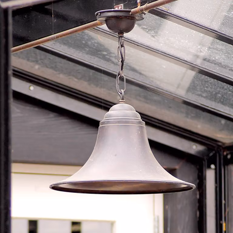 Authentage Buitenlamp Elegance XL jaren 30 stijl - Koper/Zwart